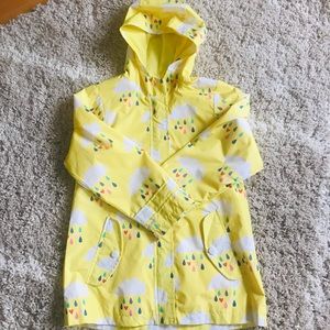 Yellow lined rain jacket in Great condition